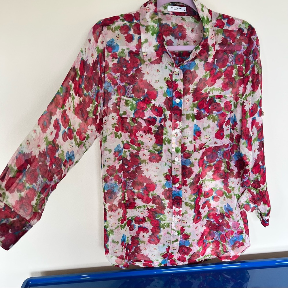 Equipment silk blouse